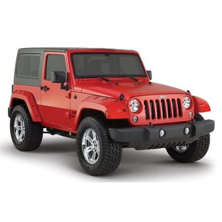 Bushwacker 07-17 WRANGLER FITS 2-DOOR SPORT UTILITY MODELS ONLY FENDER FLARES POCKET STYLE 10078-02